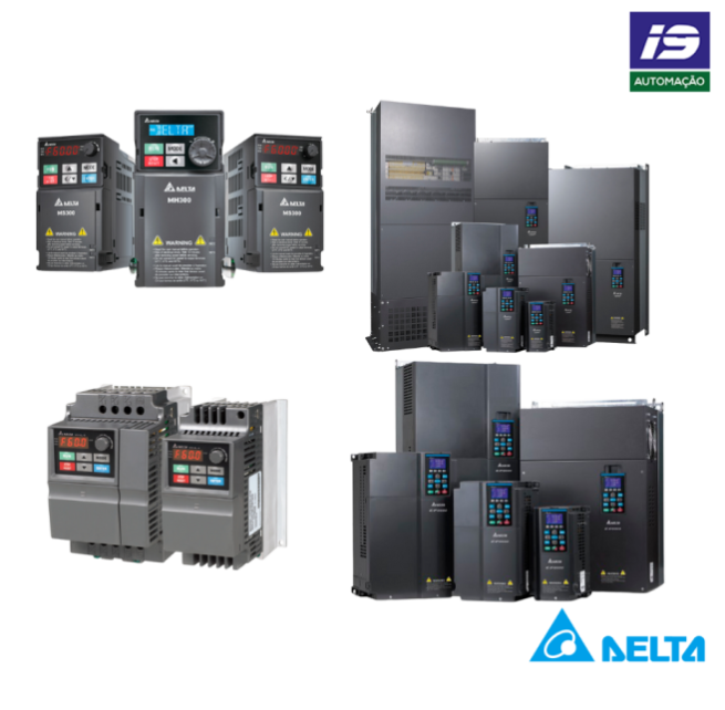 linha completa de inversores de frequência Delta Eletronics